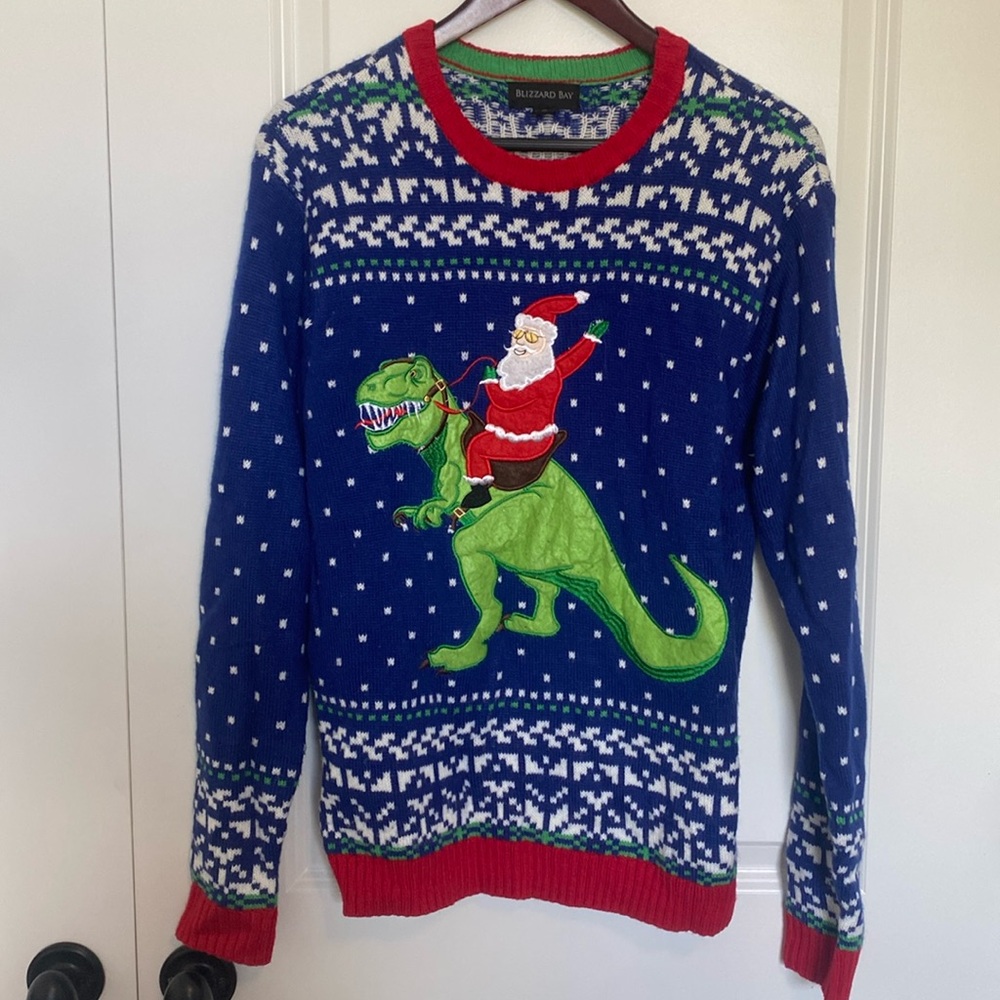 Blizzard‎ Bay TRex Ugly Christmas Sweater Unisex